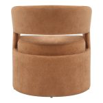 Kolltukë Leicy pëlhurë në nuancë kafe 69x63x76.5cm - Image 5