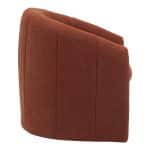 Karrige Fassy, stof teddy në nuancë pllake 80x66x80cm - Image 3