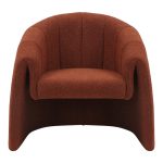 Karrige Fassy, stof teddy në nuancë pllake 80x66x80cm - Image 4