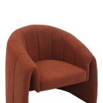 Karrige Fassy, stof teddy në nuancë pllake 80x66x80cm - Image 6