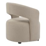 Karrige Lemouton, stof në nuancë bezhë 69.5x66x80cm - Image 2