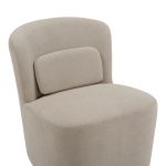 Fotele rrotulluese Swish, stof teddy në nuancë bezhë 63x76x76.5cm - Image 6
