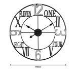 Orë muri Beauco Inart, metal në ngjyrë të zezë, 60x3x60cm - Image 2