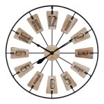 Orë muri Fepo Inart, metal në nuancë të zezë 80x3x80cm