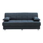 Divan-krevat 3 vendësh Romina, me hapësirë magazinimi, stof antracit 180x83x79cm - Image 2