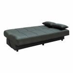 Divan-krevat 3 vendësh Romina, me hapësirë magazinimi, stof në nuancë selvi 180x83x79cm - Image 3