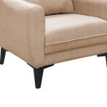 Fotele Medea, stof në nuancë të bardhë 72x98x78cm - Image 5