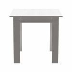 Tavolinë Manka I, melamine në ngjyrë të bardhë 80x80x77cm - Image 3