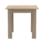 Tavolina Manka I  melamine ne ngjyre sonoma 80x80x77cm - Image 2