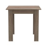 Tavolinë Manka I, melaminë në ngjyrë tartufi sonoma 80x80x77cm - Image 2