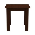 Tavolinë Manka I, melaminë në ngjyrë wenge 80x80x77cm - Image 3