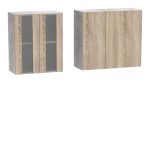 Mobilje të kuzhinës Festa II, melamine në ngjyrë sonoma 140x60x85cm - Image 3