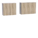 Mobilje të kuzhinës Festa V, melamine në ngjyrë sonoma 160x60x85cm - Image 3