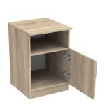 Komodinë shtrati Galdi, melamine në ngjyrë sonoma 40x45x60cm - Image 3