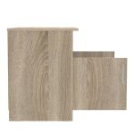 Komodinë Galdow, melamine në ngjyrë sonoma 80x45x60cm - Image 5