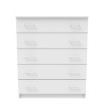Komodë Kofre, melamine në ngjyrë të bardhë 80x45x104cm - Image 2