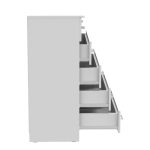 Komodë Kofre, melamine në ngjyrë të bardhë 80x45x104cm - Image 4