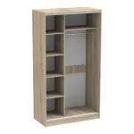 Garderobë Korredor, dyer rrëshqitëse, me melamine në ngjyre sonoma 120x60x220cm - Image 2