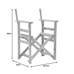 Korniza e kolltukut regjisor Kompa  dru i ngurte ahu i lyer me ngjyre druri 56.5x54x88cm - Image 7